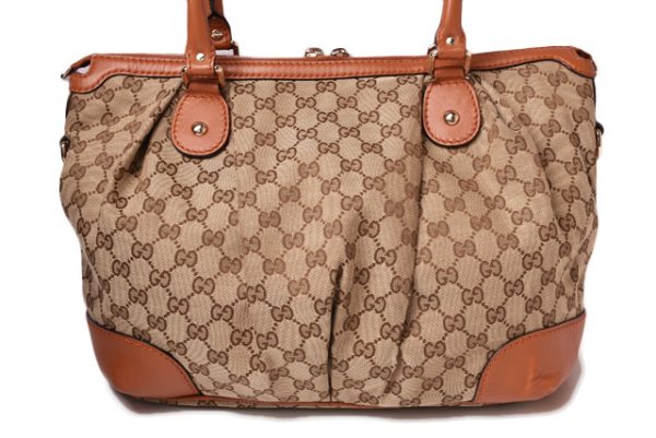 g 19 012 4 Gucci Tote Bag GG Brown