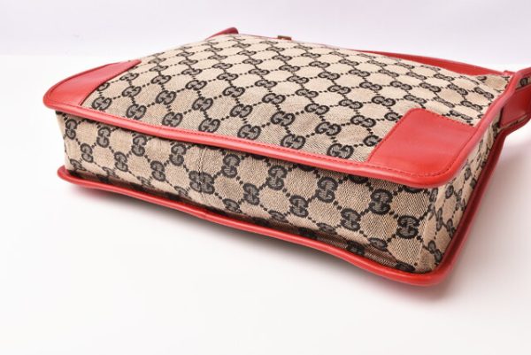 g 19 013 4 Gucci Shoulder Bag GG Blue Beige Red