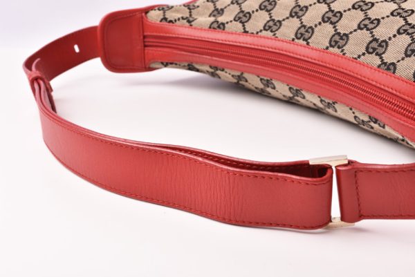 g 19 013 7 Gucci Shoulder Bag GG Blue Beige Red