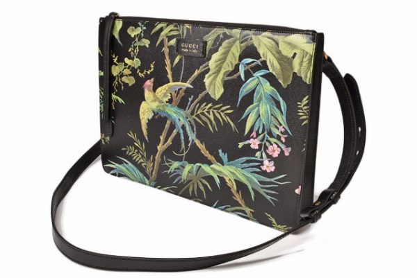 g 19 015 4 Gucci Shoulder Bag Tropical Black Multi