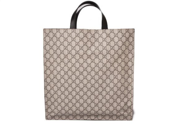 g 19 018 4 Gucci Tote Bag Bengal GG Supreme Brown Beige