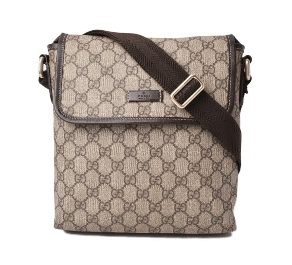 g 19 023 1 Gucci Shoulder Bag GG Plus Brown Beige