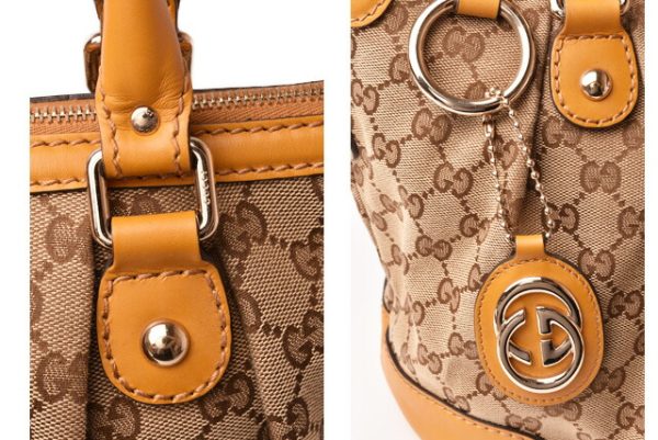 g 19 039 3 Gucci Tote Bag Sookie GG Brown Camel