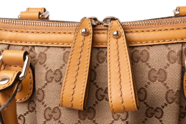 g 19 039 4 Gucci Tote Bag Sookie GG Brown Camel