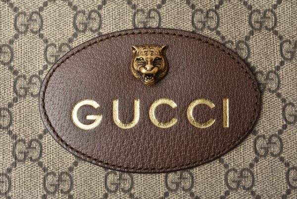 g 19 053 3 Gucci Backpack Tiger GG Supreme Brown Beige