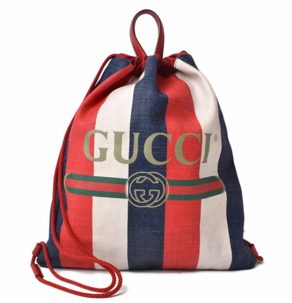 g 19 054 1 Gucci Backpack Striped Tricolor