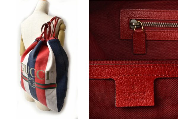 g 19 054 2 Gucci Backpack Tricolor