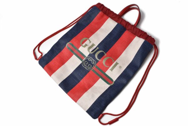 g 19 054 4 Gucci Backpack Striped Tricolor