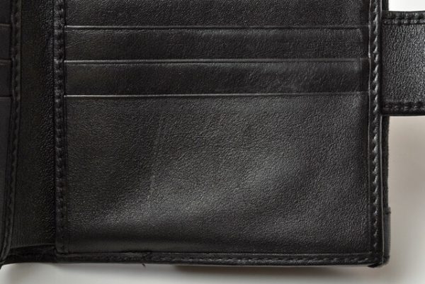 g 20 0913 11 Gucci Wallet Double Hook GG Black