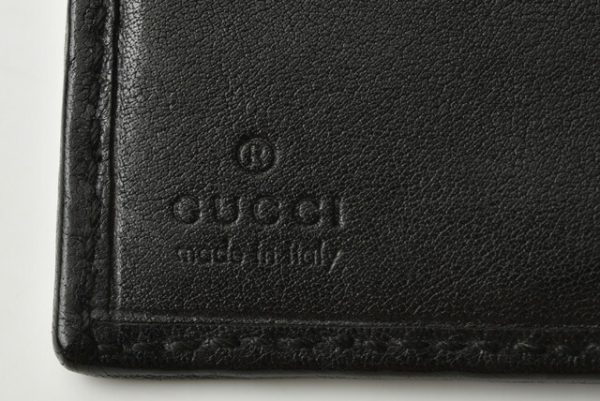 g 20 0913 12 Gucci Wallet Double Hook GG Black