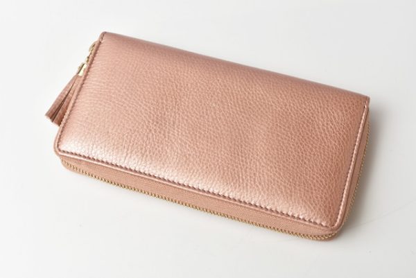 g 201005 18 3 Gucci Long Wallet Soho Metallic Pink