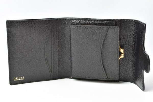 g 201008 11 4 Gucci Folding Wallet Horsebit Black