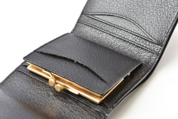 g 201008 11 7 Gucci Folding Wallet Horsebit Black