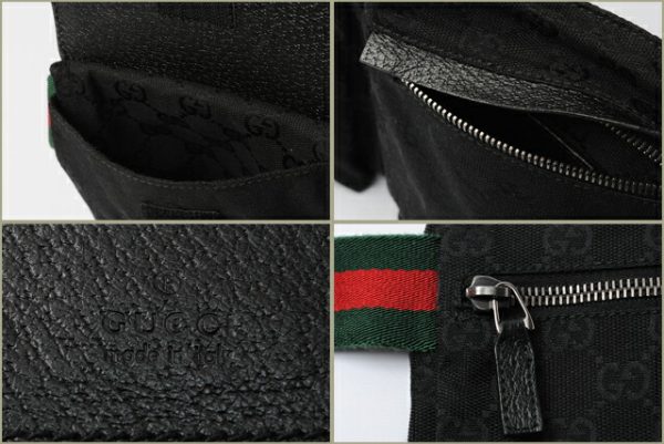 g 696 3 Gucci Waist Pouch GG Black