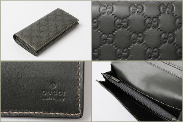 g 832 2 Gucci Wallet Long Guccisima Khaki