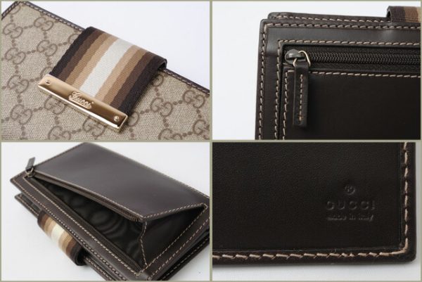 g 842 3 Gucci Long Wallet GG Plus Beige Brown