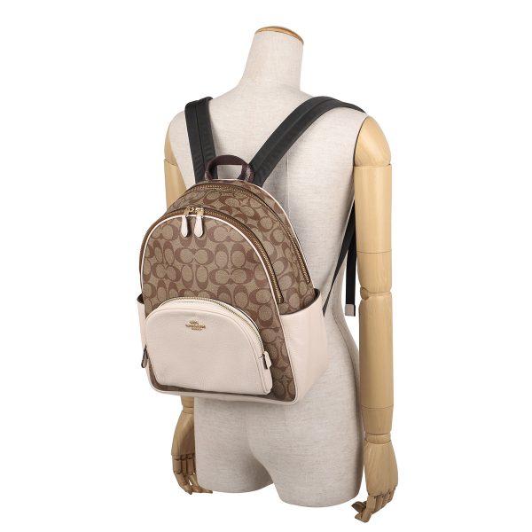 gco5671imdj8 6 Coach Signature Rucksack Brown White