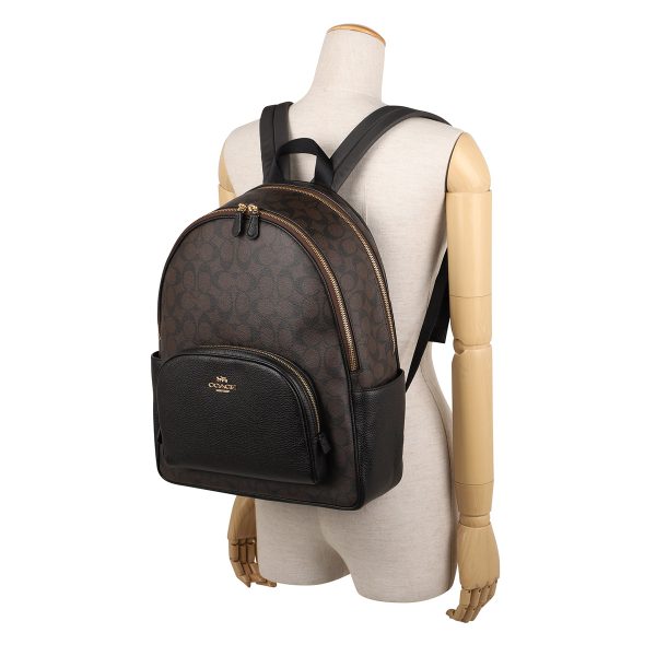 gco6495imaa8 6 Coach Signature Rucksack Brown Black