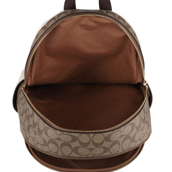 gco6495imdj8 5 Coach Signature Rucksack Brown White