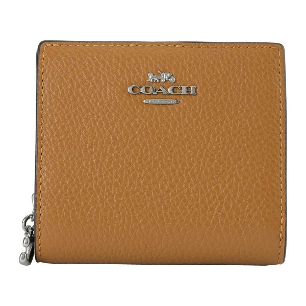 gcoc2862svqd 1 Coach Pebbled C2862 Wallet Brown