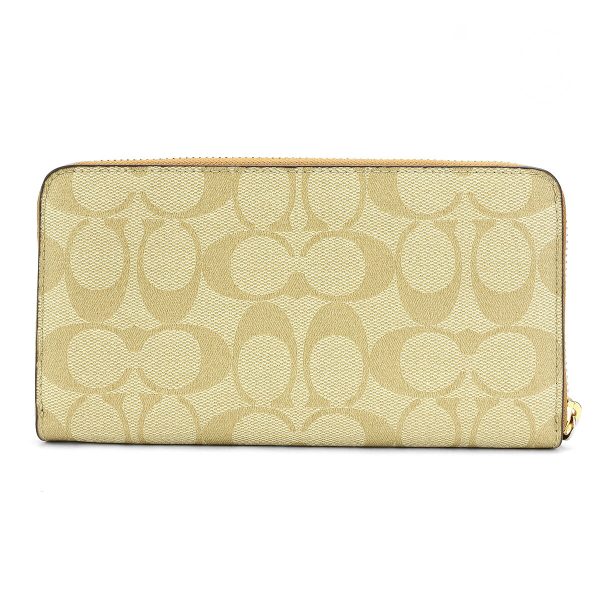 gcoc4452imvhk 2 Coach Signature Long Wallet Beige Brown