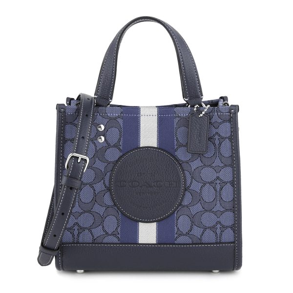 gcoc8417svvgd 1 Coach Signature Jacquard Tote Bag Blue