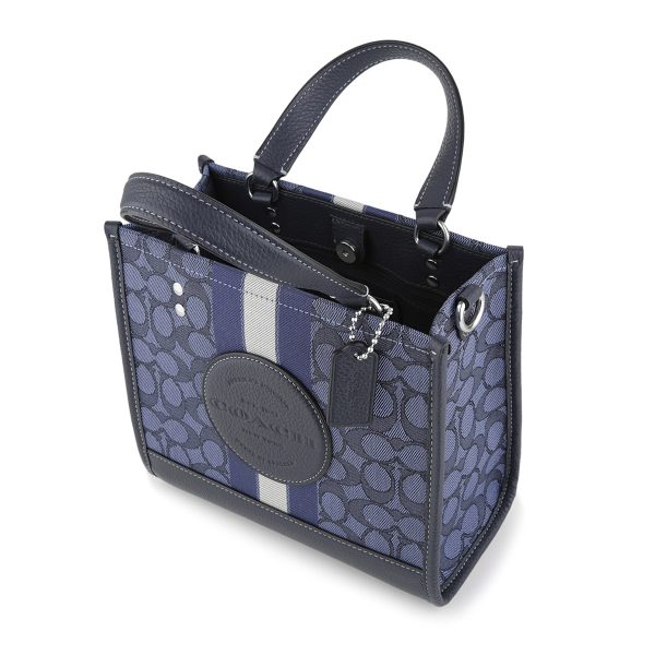 gcoc8417svvgd 4 Coach Signature Jacquard Tote Bag Blue