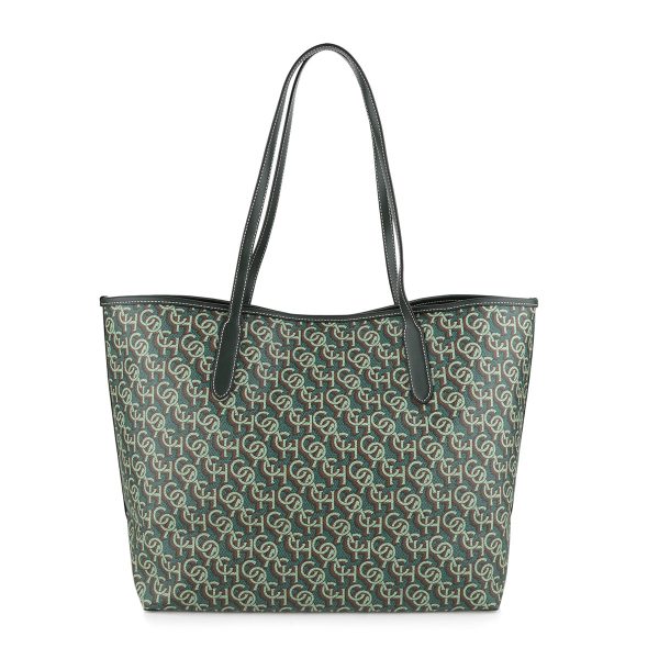 gcocf342imgrn 2 Coach Signature Monogram Tote Bag Green