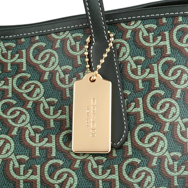 gcocf342imgrn 9 Coach Signature Monogram Tote Bag Green