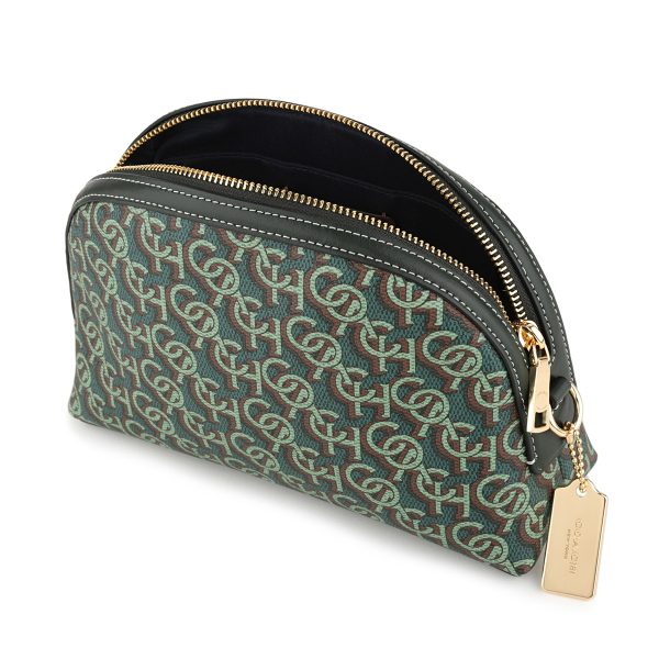 gcocf343imgrn 4 Coach Signature Monogram Shoulder Bag Green