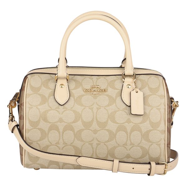 gcoch486imot4 1 Coach Signature Handbag Beige