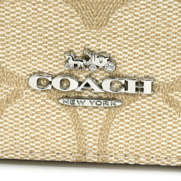 gcocj522sigha 10 Coach Signature Shoulder Bag White Beige