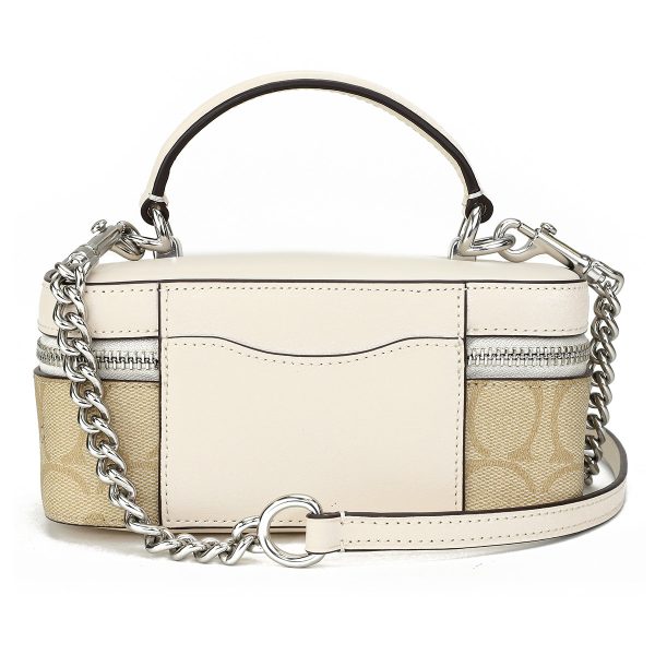 gcocj522sigha 3 Coach Signature Shoulder Bag White Beige