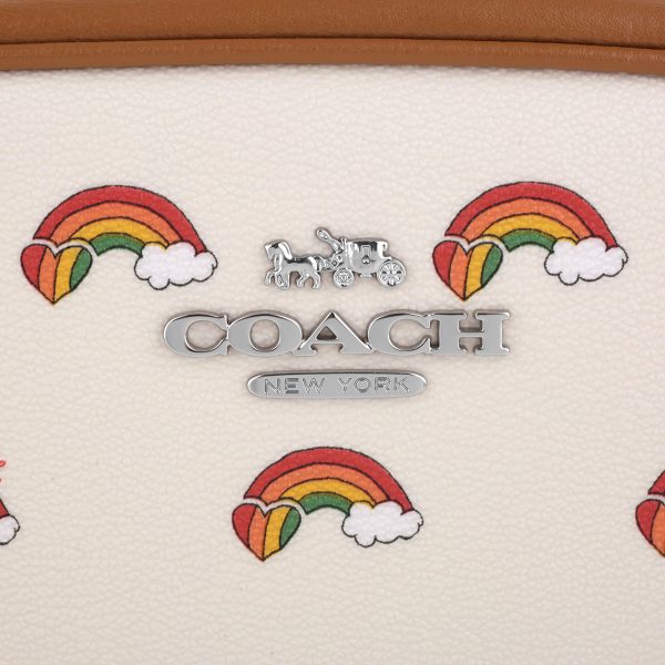 gcocj647svcah 8 Coach Rainbow Shoulder Bag White Multicolor