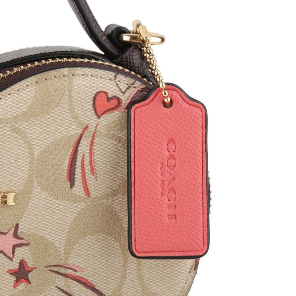 gcock523imot4 9 Coach Signature Heart Star Shoulder Bag Beige