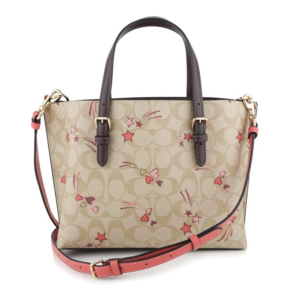 gcock561imot4 2 Coach Signature Heart Star Handbag Beige