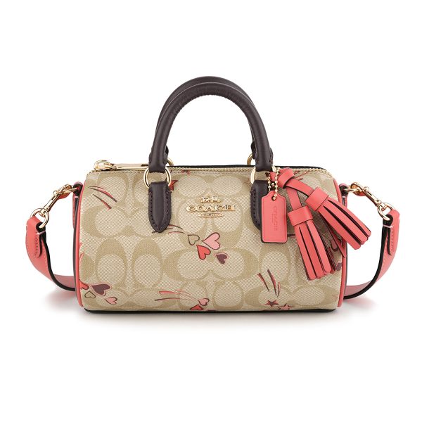 gcock562imot4 1 Coach Signature Heart Star Shoulder Bag Beige