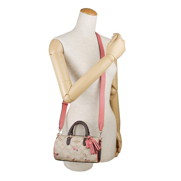 gcock562imot4 6 Coach Signature Heart Star Shoulder Bag Beige