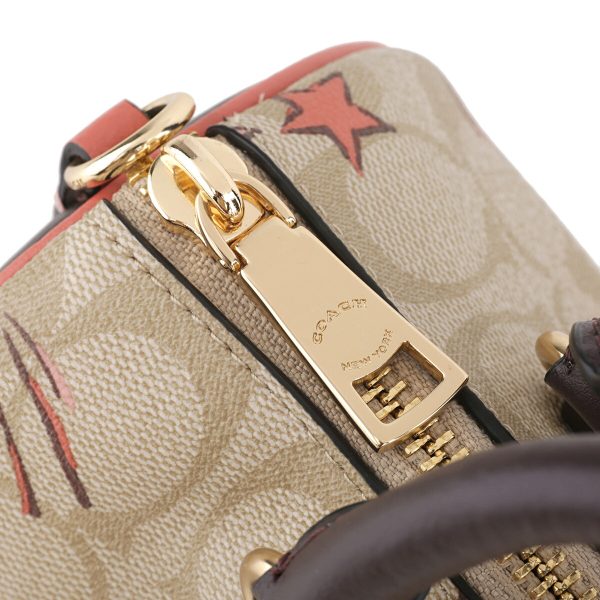 gcock562imot4 9 Coach Signature Heart Star Shoulder Bag Beige