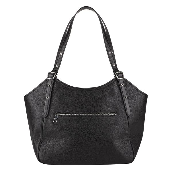 gcocm074svdtv 2 Coach Pebbled Tote Bag Black