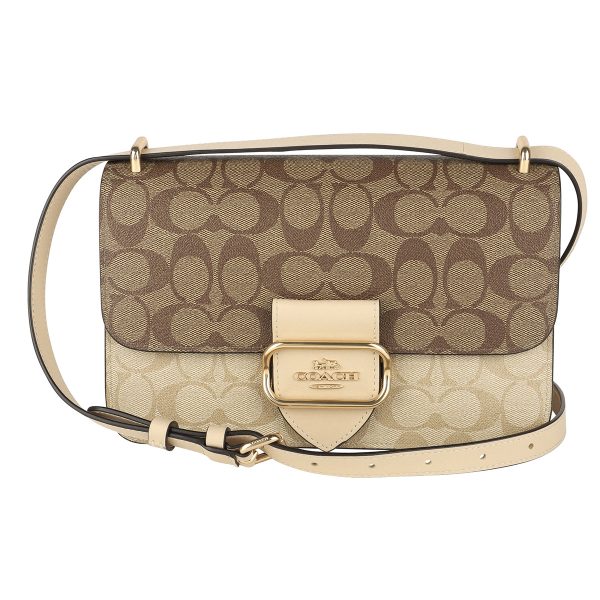 gcocm089imot4 1 Coach Shoulder Bag Signature Color Block Beige