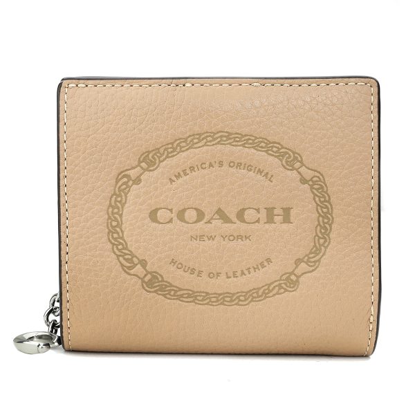 gcocm216svtp 1 Coach Heritage Wallet Beige