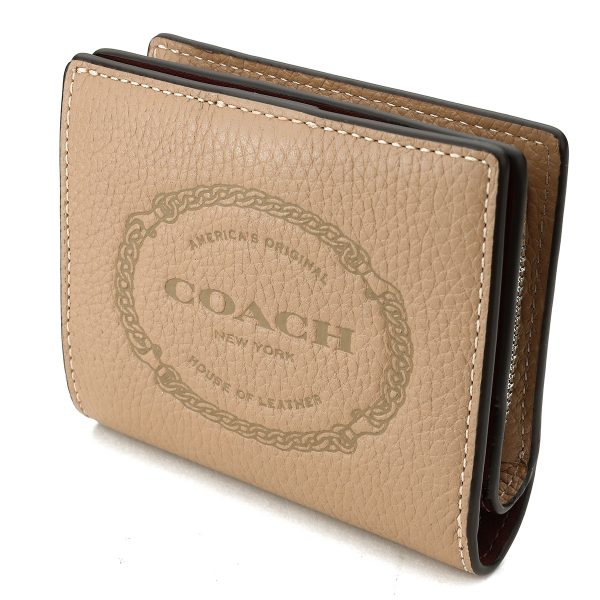 gcocm216svtp 4 Coach Heritage Wallet Beige