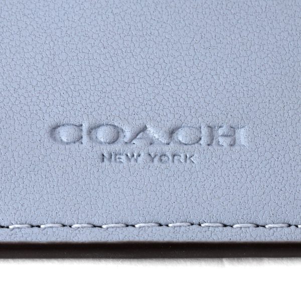 gcocm238svw3k 7 Coach Pebbled Wallet Blue Black