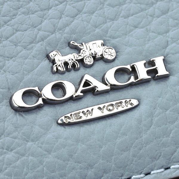 gcocm238svw3k 8 Coach Pebbled Wallet Blue Black