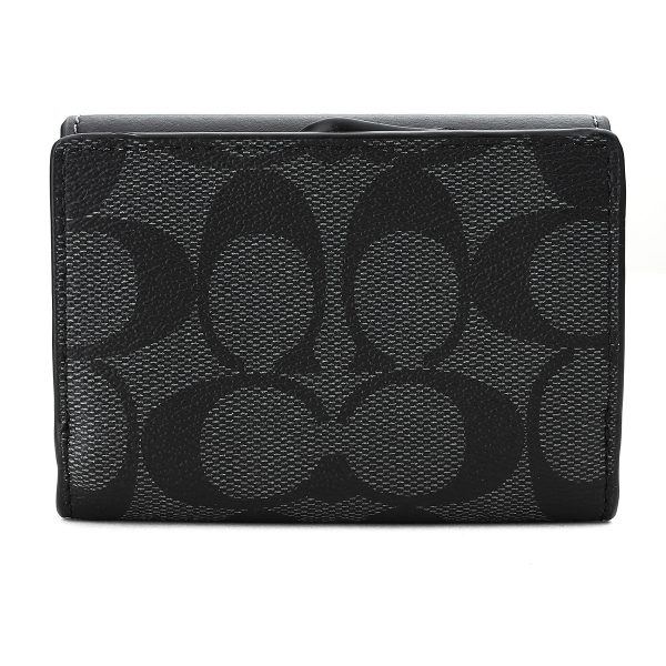 gcocm761svtsq 2 Coach tri fwallet Signature Black Black