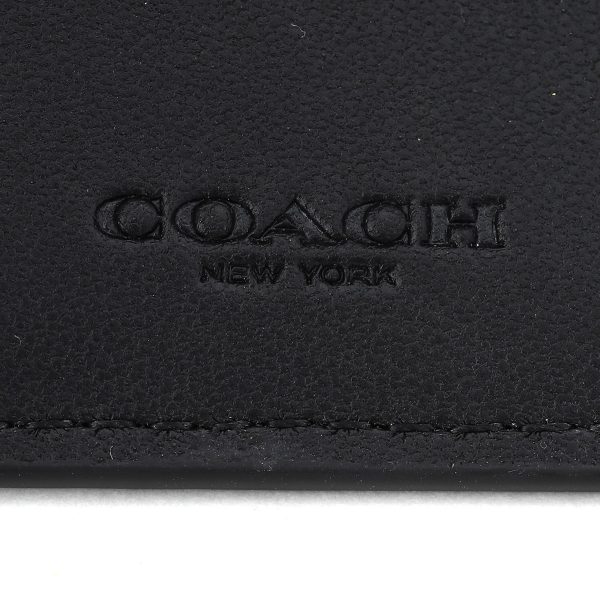 gcocm761svtsq 8 Coach tri fwallet Signature Black Black