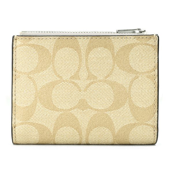 gcocm852sigha 2 Coach Signature Wallet White Beige