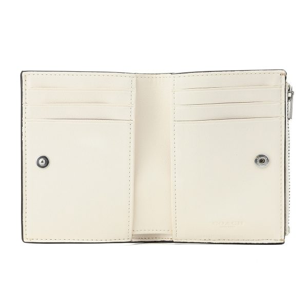 gcocm852sigha 5 Coach Signature Wallet White Beige