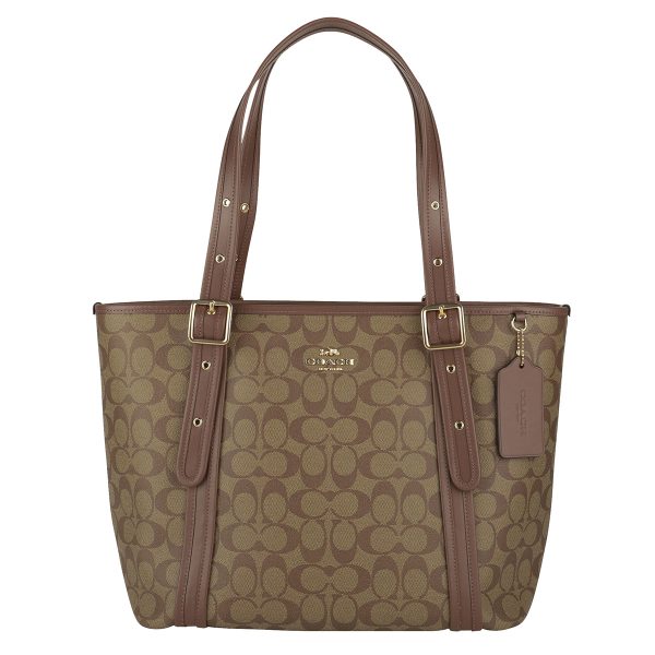 gcocn328imbdx 1 Coach Signature Tote Bag Brown